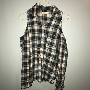 Hollister Plaid Top